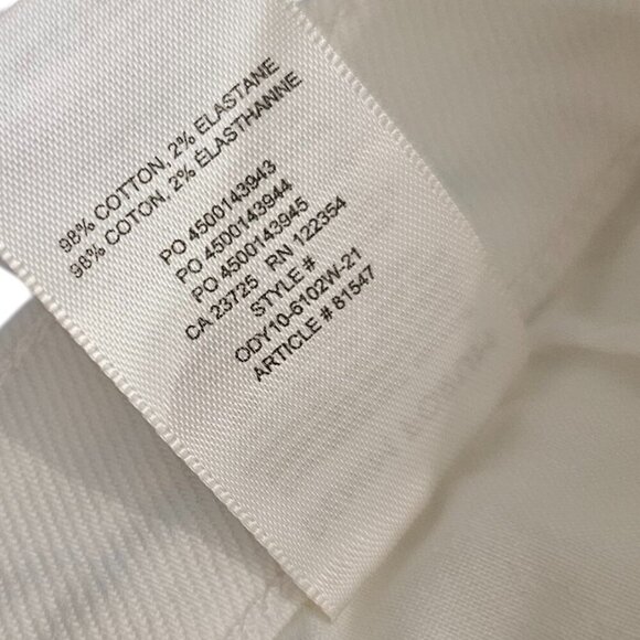 Aritzia Denim Forum The Yoko High Rise Slim Jeans, White, Button Fly, Cotton, 32 - Picture 8 of 10